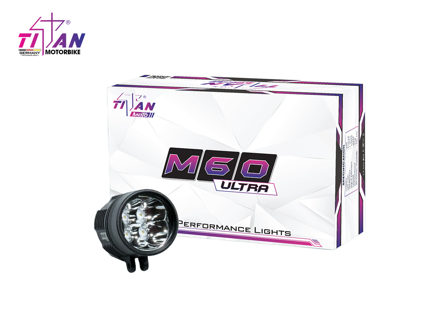 CHÍNH THỨC MỞ BÁN ĐÈN TRỢ SÁNG TITAN MOTO M60 ULTRA