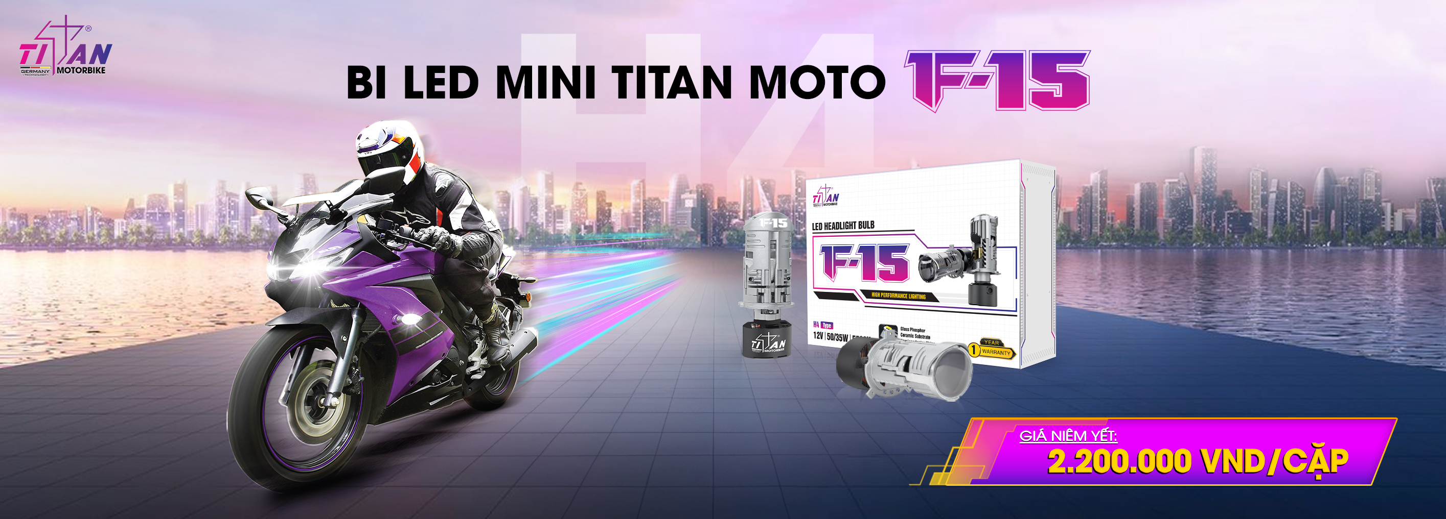 BI LED MINI TITAN MOTO F15