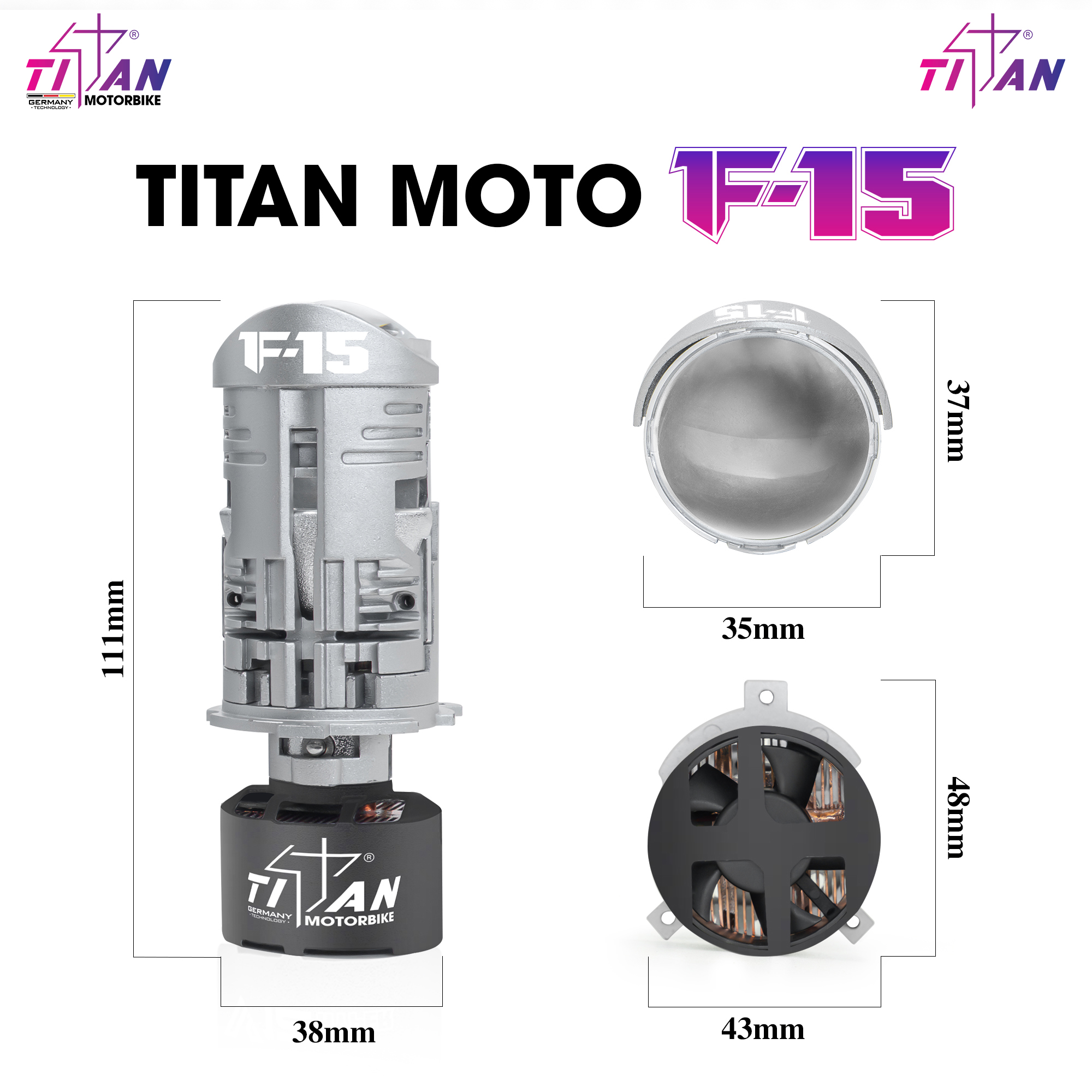 BI LED MINI TITAN MOTO F15