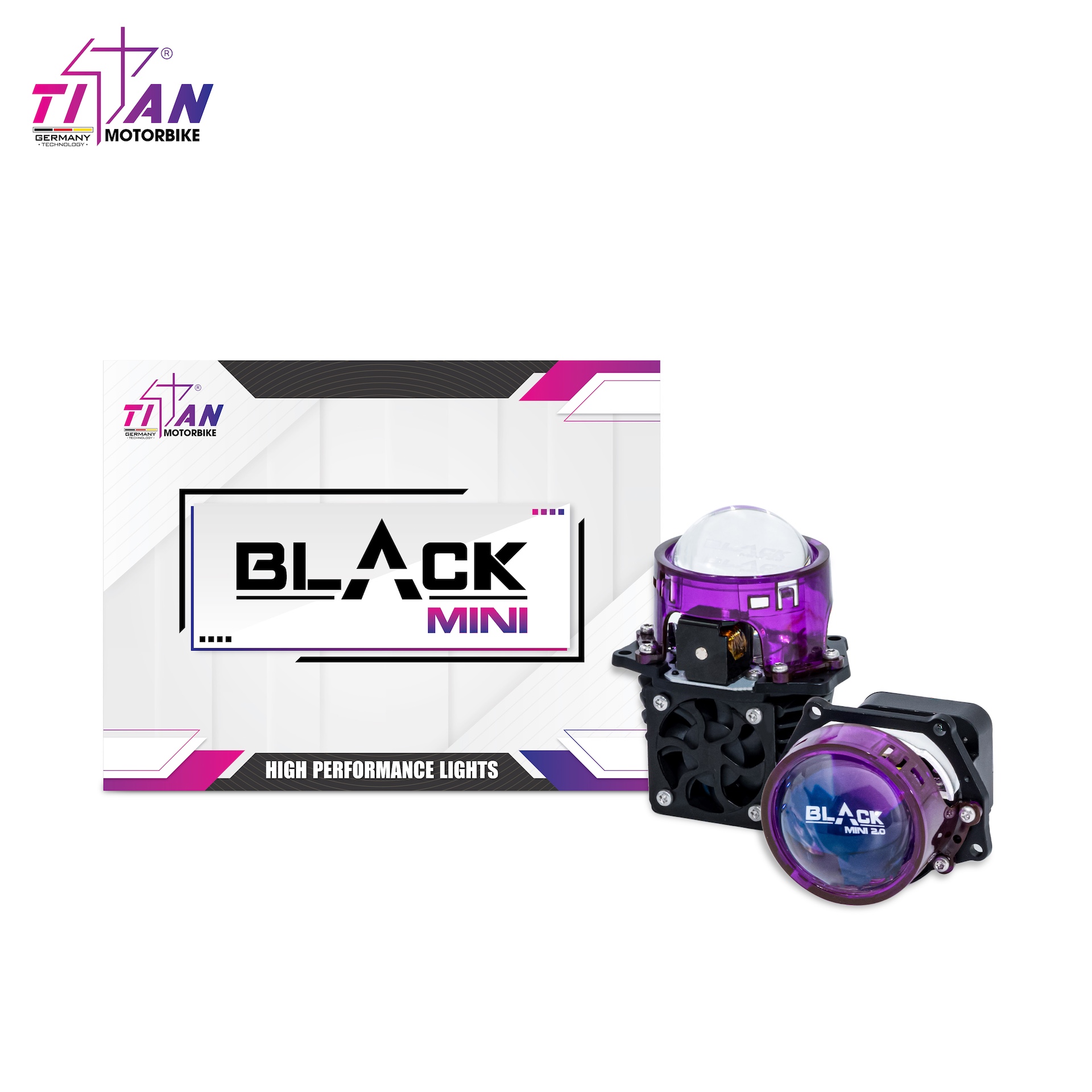 BI LED TITAN MOTO BLACK MINI 2.0 INCH