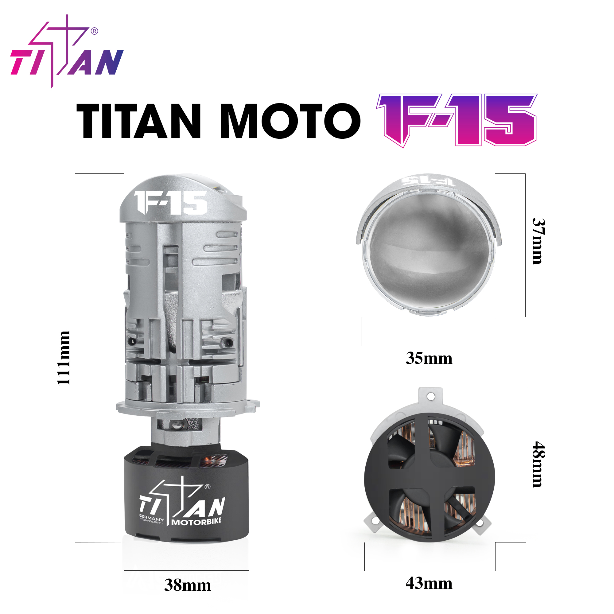 BI LED MINI TITAN MOTO F15