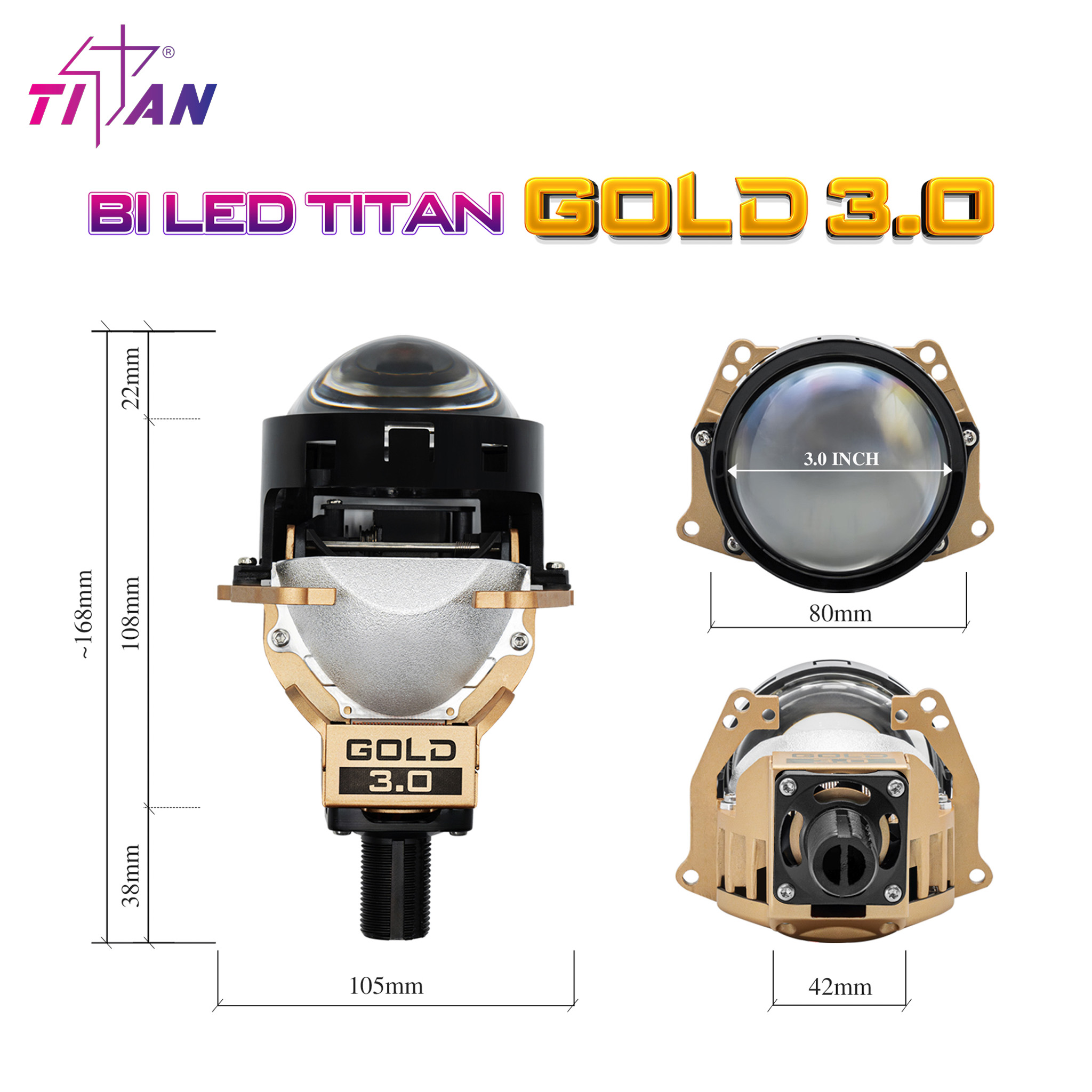 BI LED TITAN GOLD 3.0