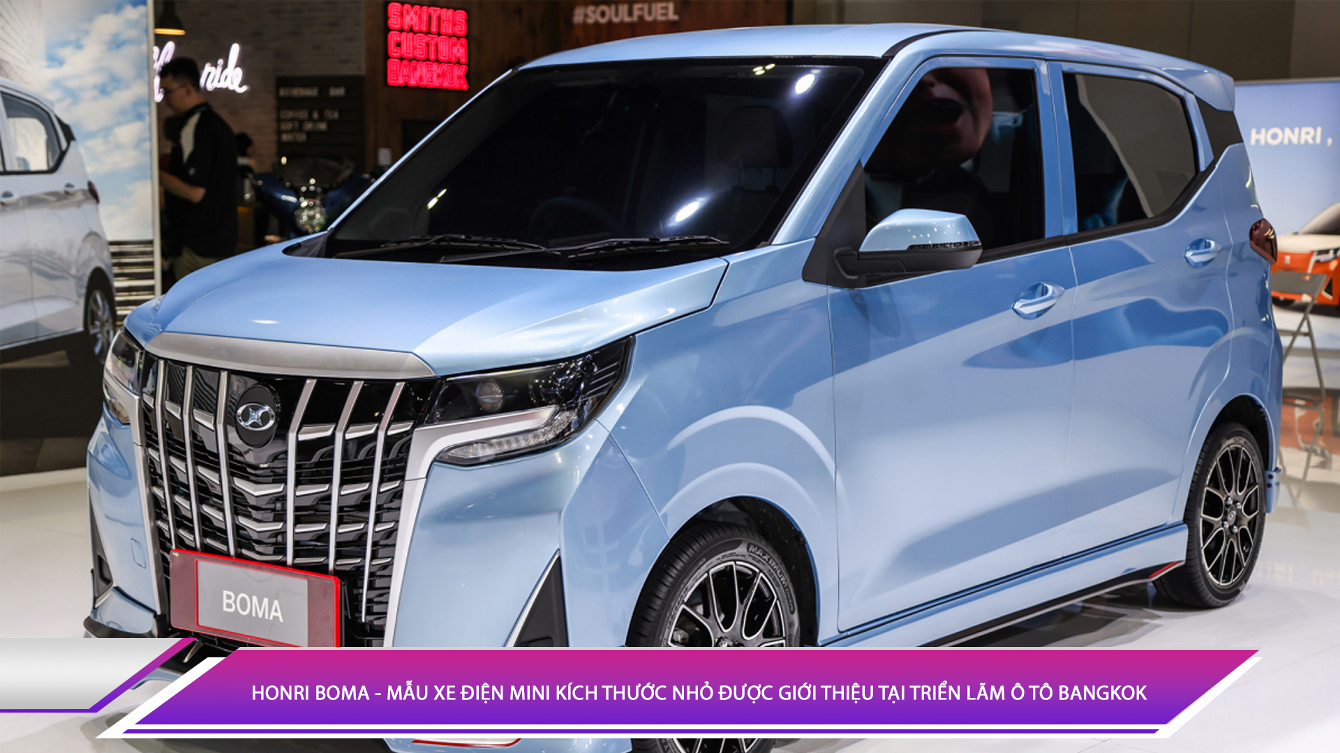 HONRI BOMA - MẪU XE ĐIỆN MINI KÍCH THƯỚC NHỎ ĐƯỢC GIỚI THIỆU TẠI TRIỂN LÃM Ô TÔ BANGKOK