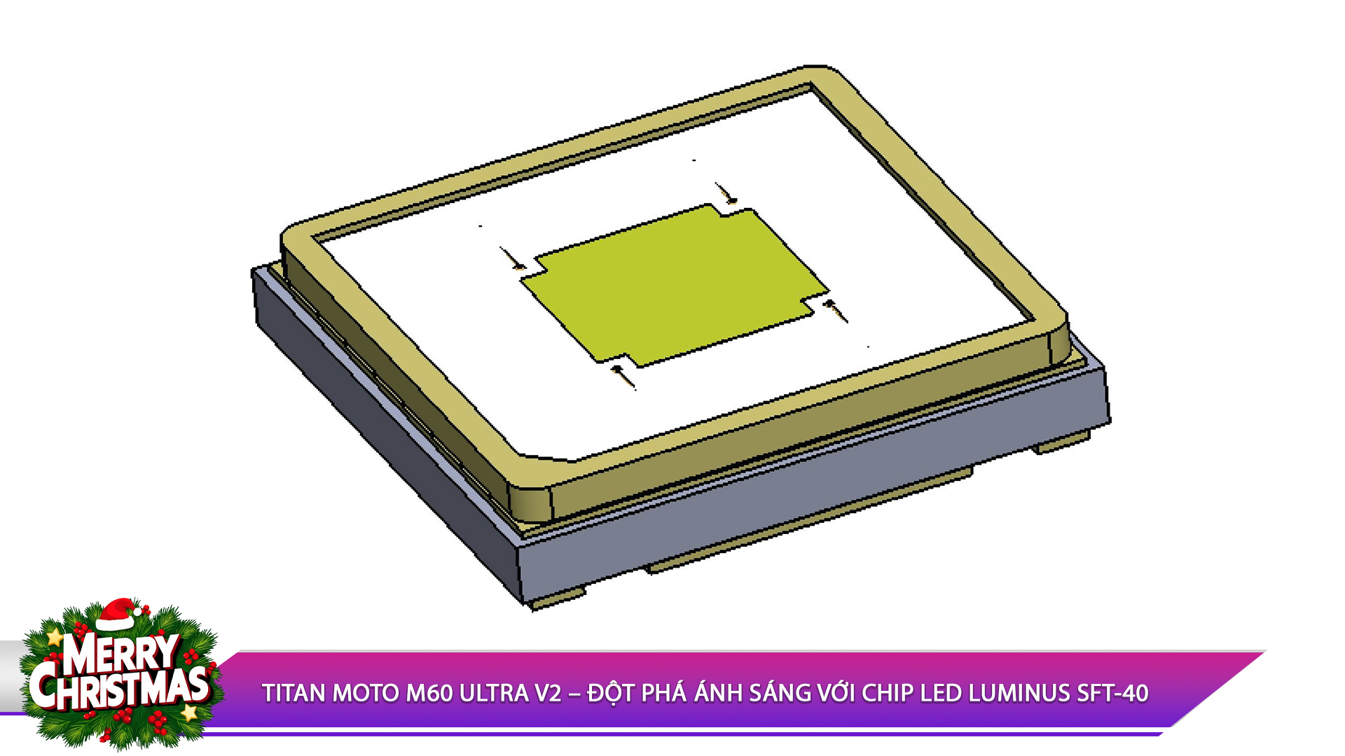 TITAN MOTO M60 ULTRA V2 – ĐỘT PHÁ ÁNH SÁNG VỚI CHIP LED LUMINUS SFT-40